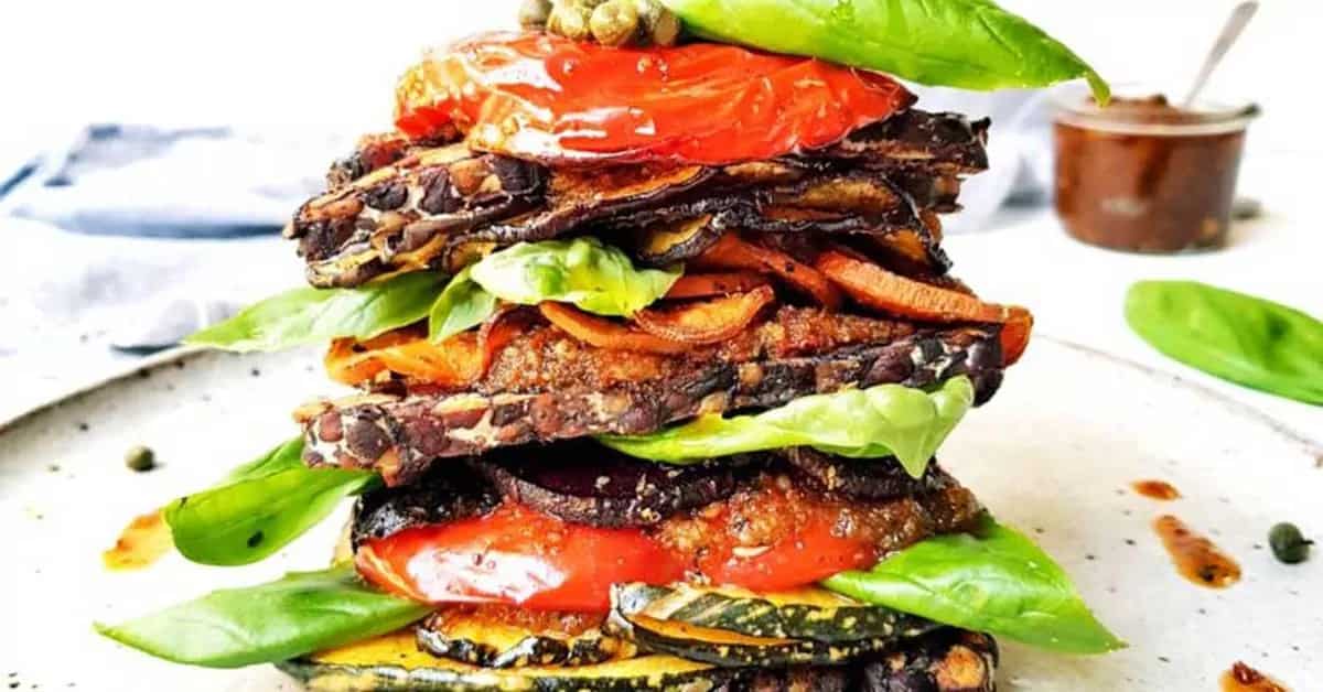 How to make Roast Vegetable Stack Recipe