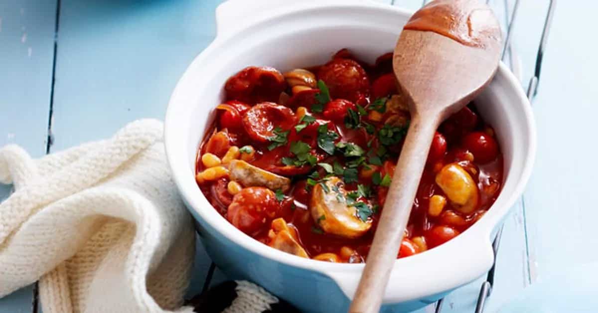 How to make Chorizo, Bean & Mushroom Stew Recipe