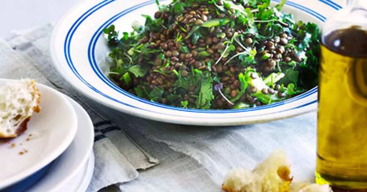 Lentil And Coriander Salad