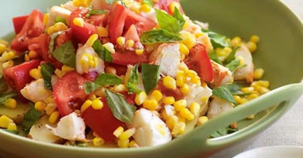 Lobster Salad With Potatoes, Corn & Tomato