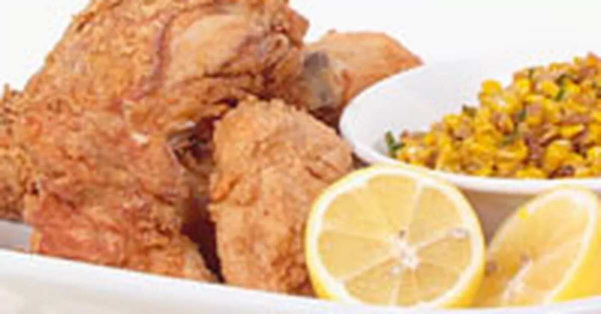 Spice Fried Chicken With Corn Salsa