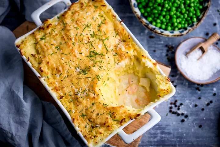 Fish Pie With Cheesy Mash