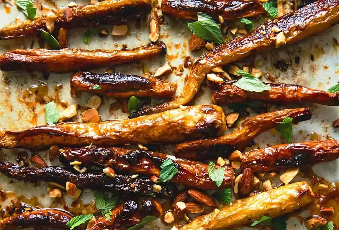 How to make Roasted Carrots With Apricot Glaze Recipe