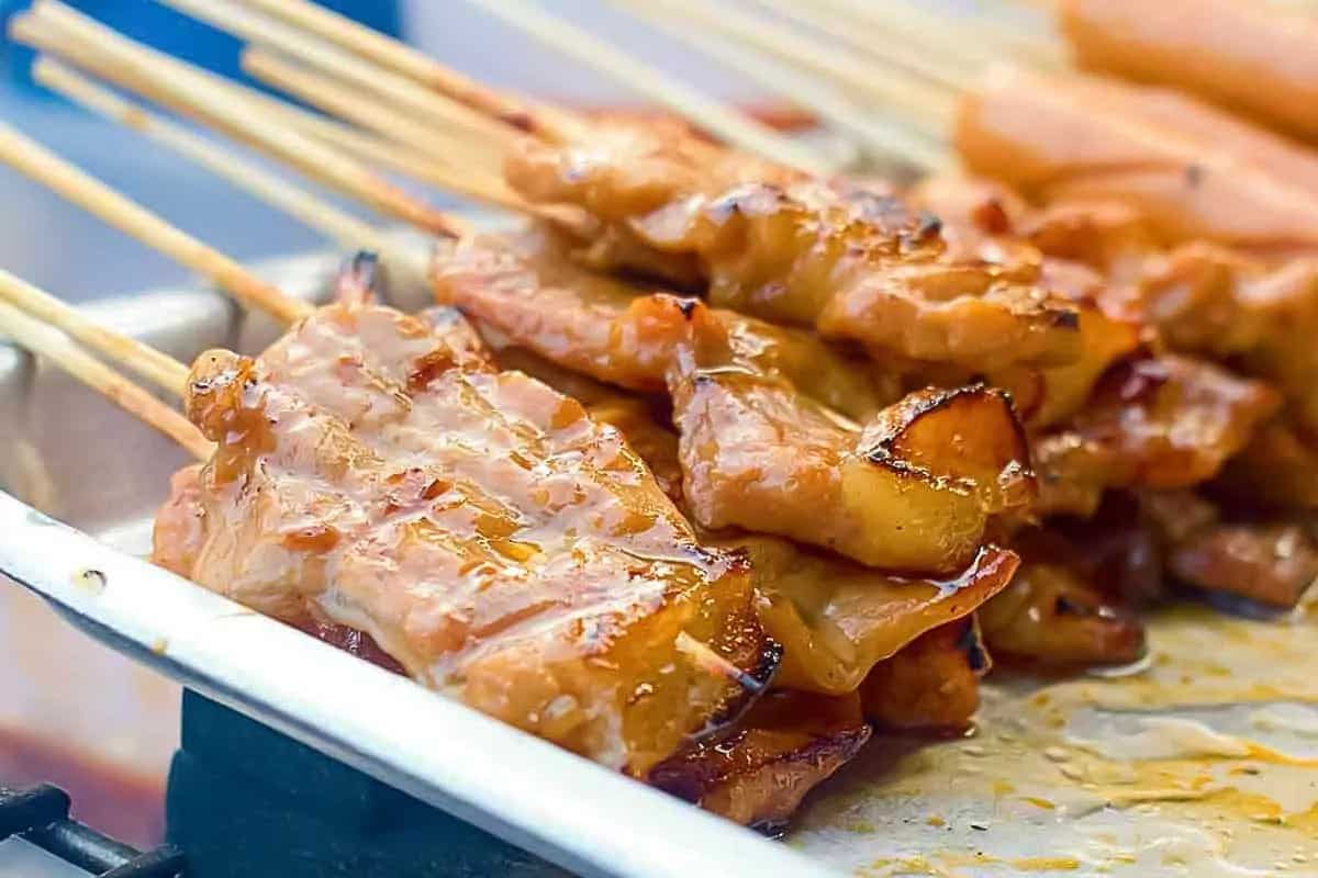 How to make Thai Style Grilled Pork Skewers Recipe