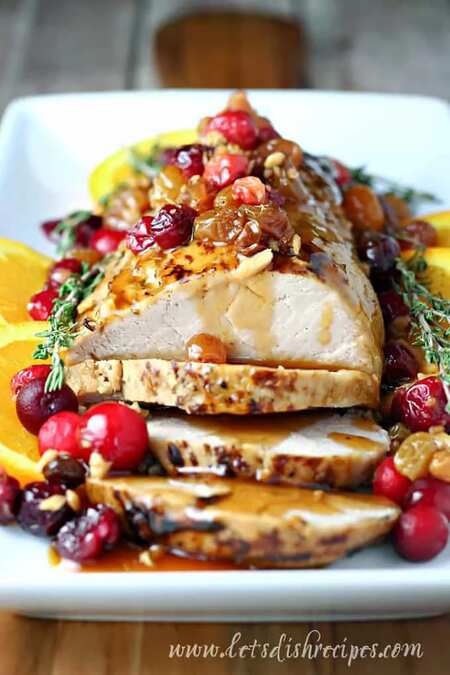 Slow Cooker Cranberry Orange Pork Tenderloin