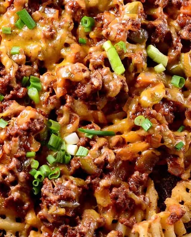 How to make Loaded Sriracha Bbq Sloppy Joe Fries Recipe
