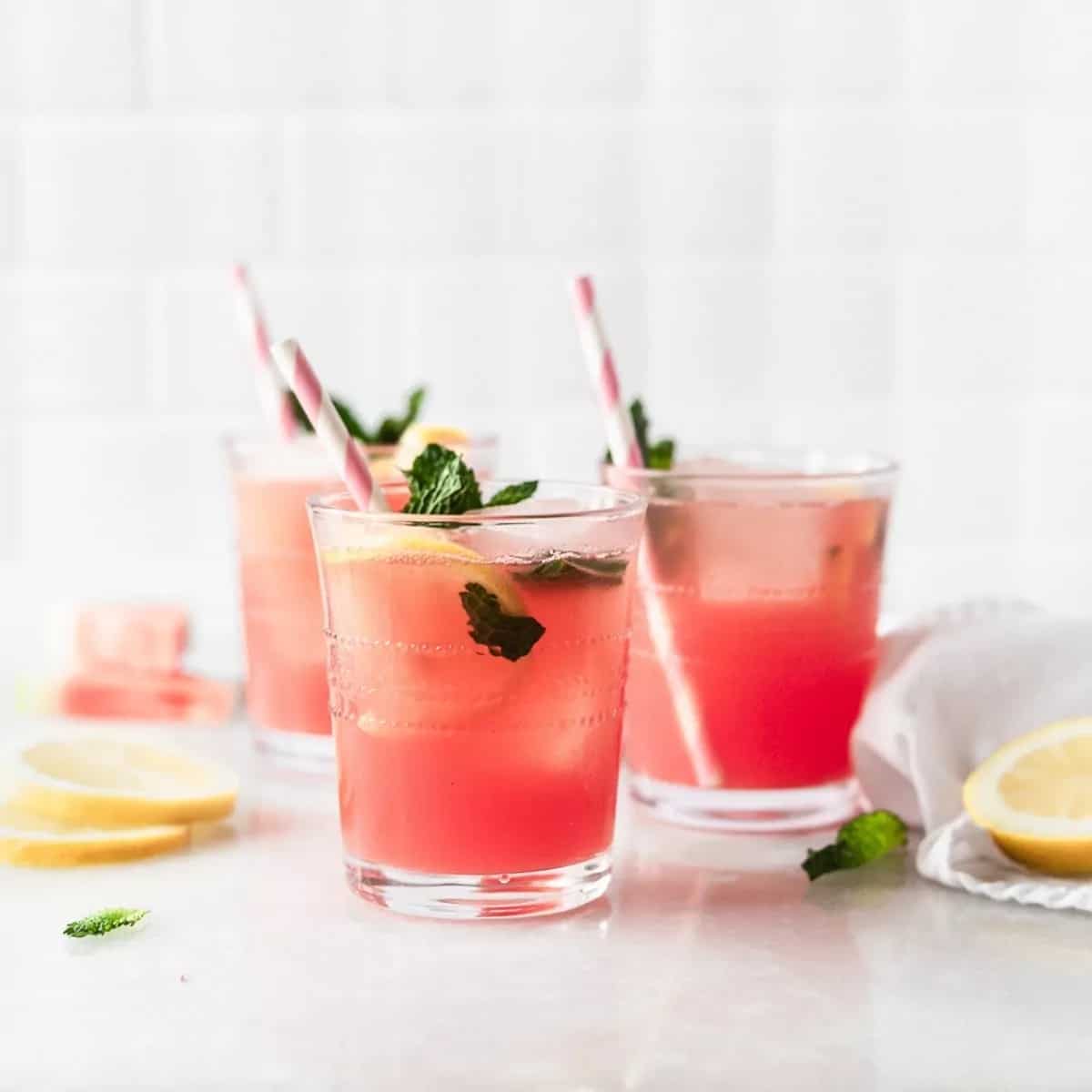 How to make Sparkling Watermelon Mint Lemonade Recipe