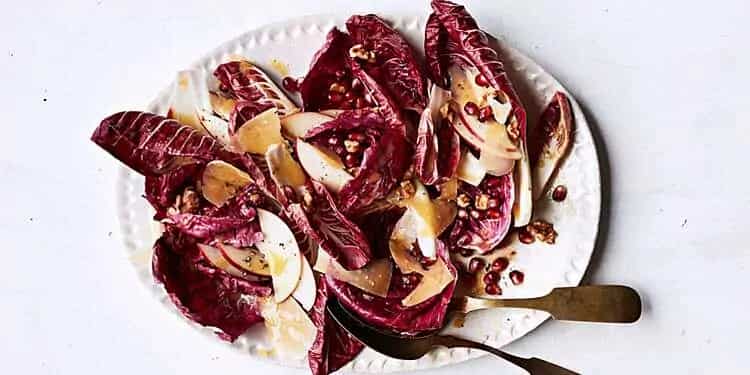 Dressed Chicories with Apple and Gouda