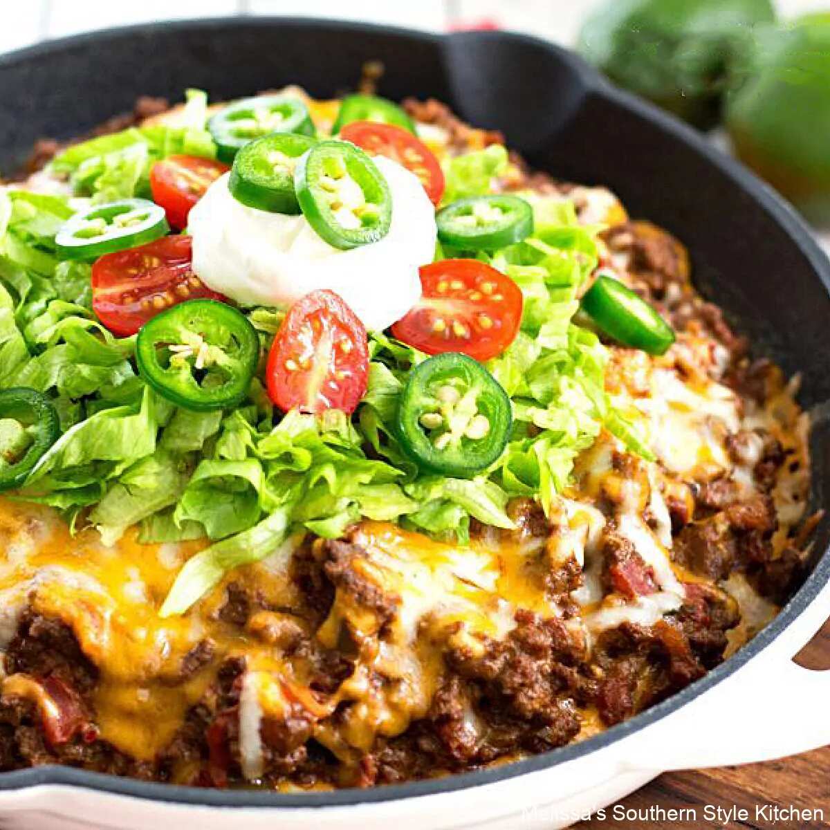 How to make Corn Bread Crusted Taco Pie Recipe