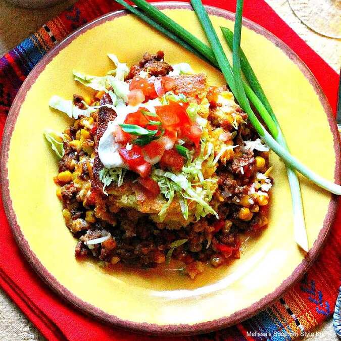 Southwestern Casserole with a Sweet Corn Crust