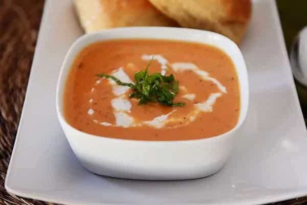 How to make Creamy Tomato Potato Basil Soup Recipe