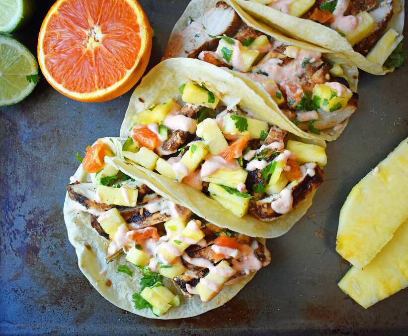 Jamaican Jerk Chicken Tacos
