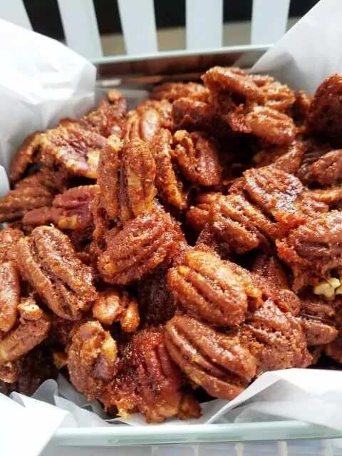 Sweet, Spicy, And Salty Pecans