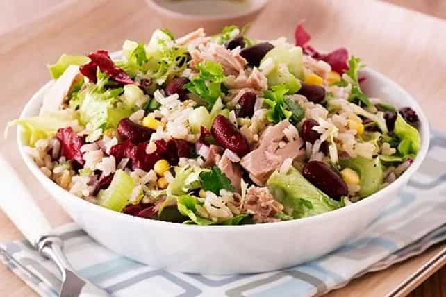 How to make Tuna, Rice And Bean Salad Recipe