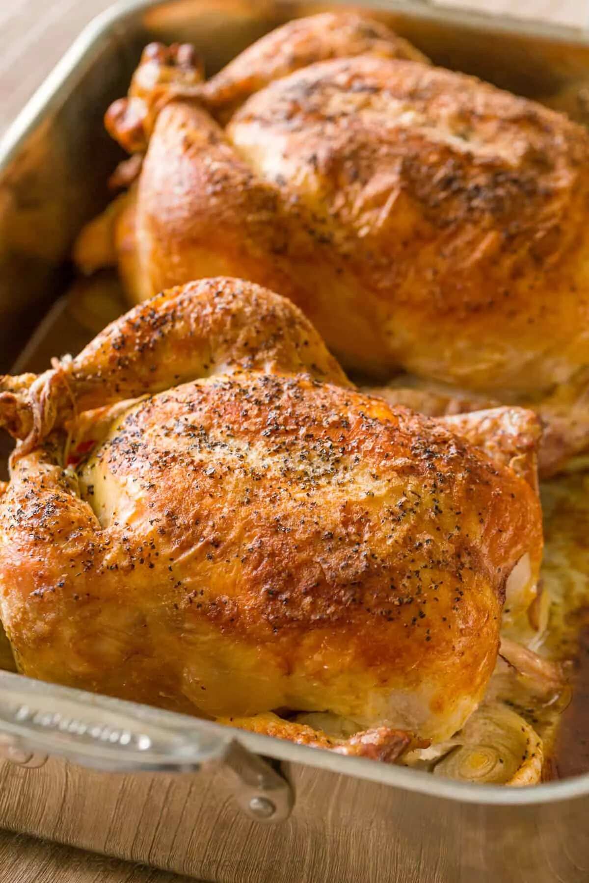 How to make Two Whole Roasted Chickens Recipe
