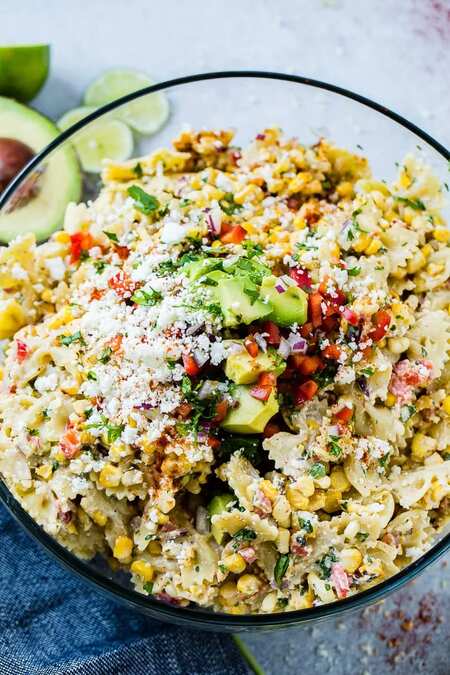 Elote Mexican Corn Pasta Salad