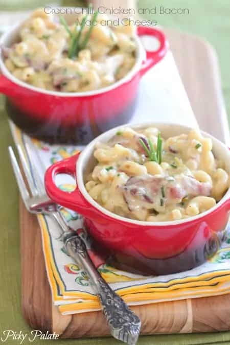 How to make Green Chili Chicken And Bacon Mac And Cheese Recipe
