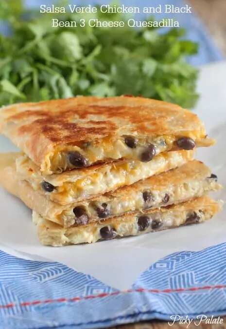 How to make Salsa Verde Chicken Quesadilla Recipe