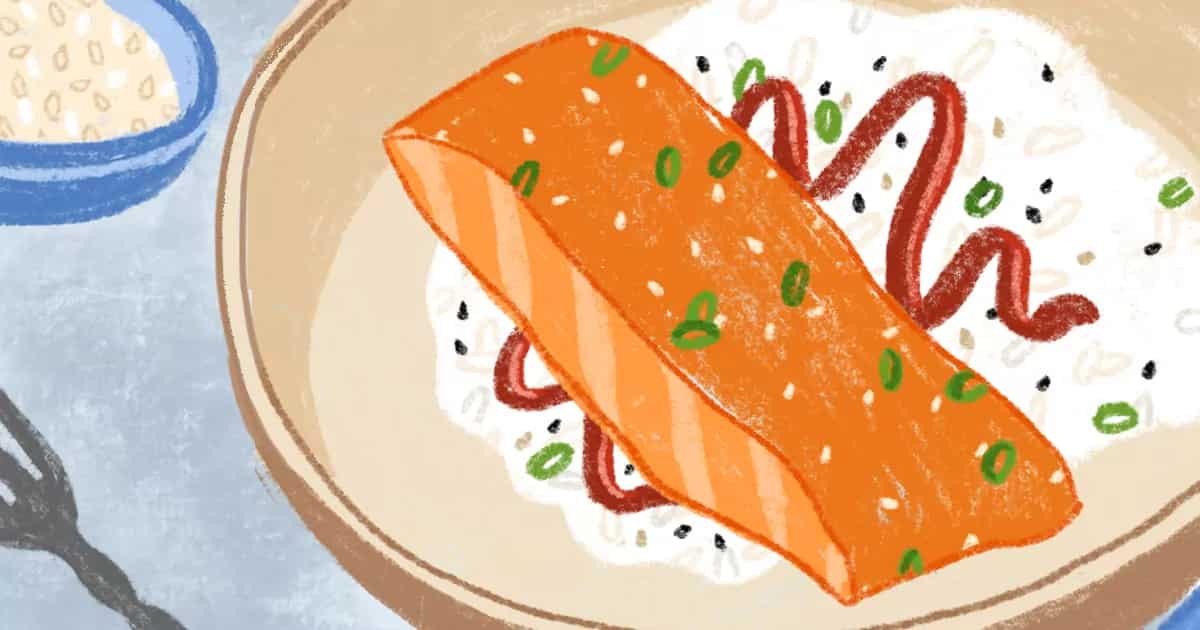 How to make Miso-glazed Salmon With Gochujang Rice Recipe