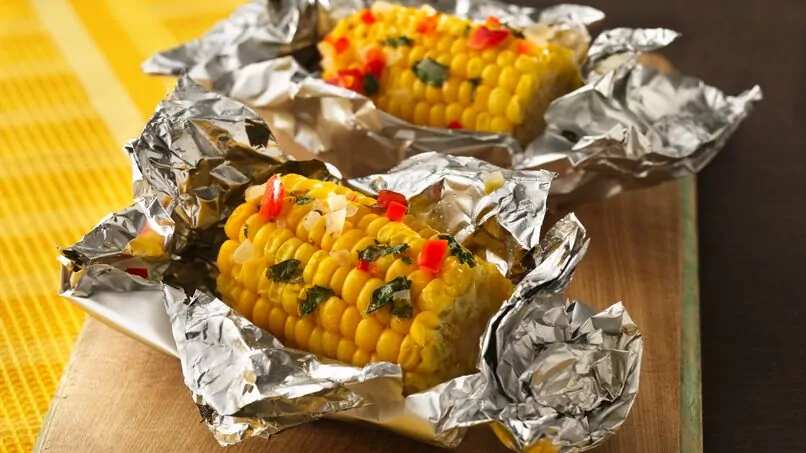 Corn Nibblers With Tri-Color Lime Butter
