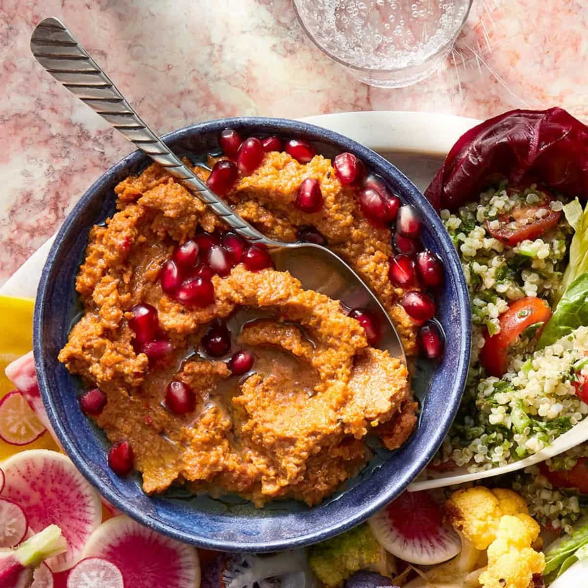How to make Carrot-cumin Muhammara Dip Recipe