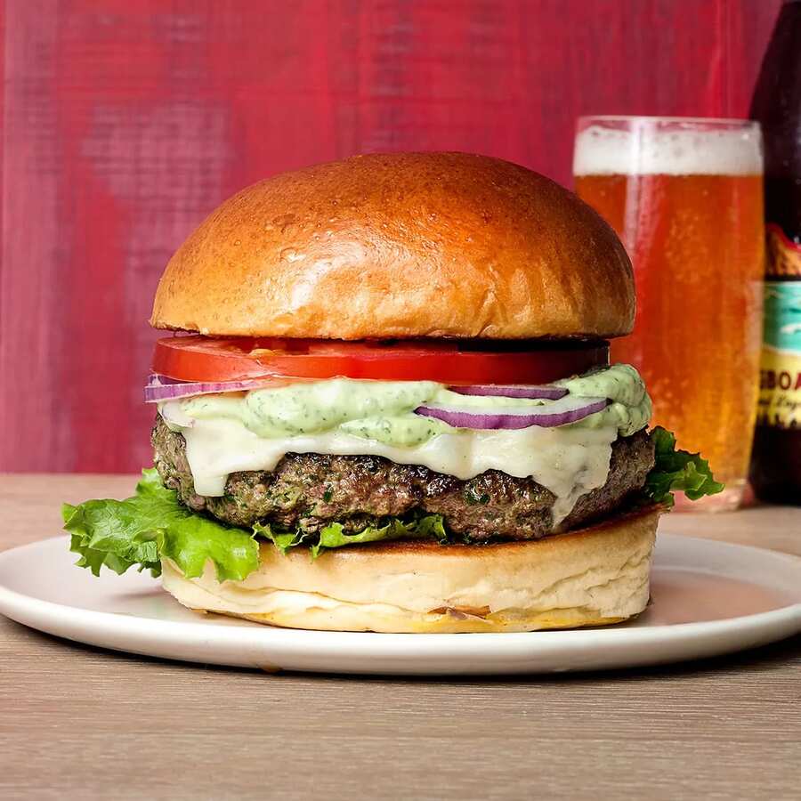Eat-your-greens Burgers With Avocado Ranch Dressing Recipe Eat-your-greens Burgers With Avocado Ranch Dressing Recipe