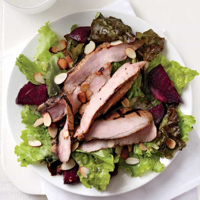 Orange Pork And Roasted Beet Salad