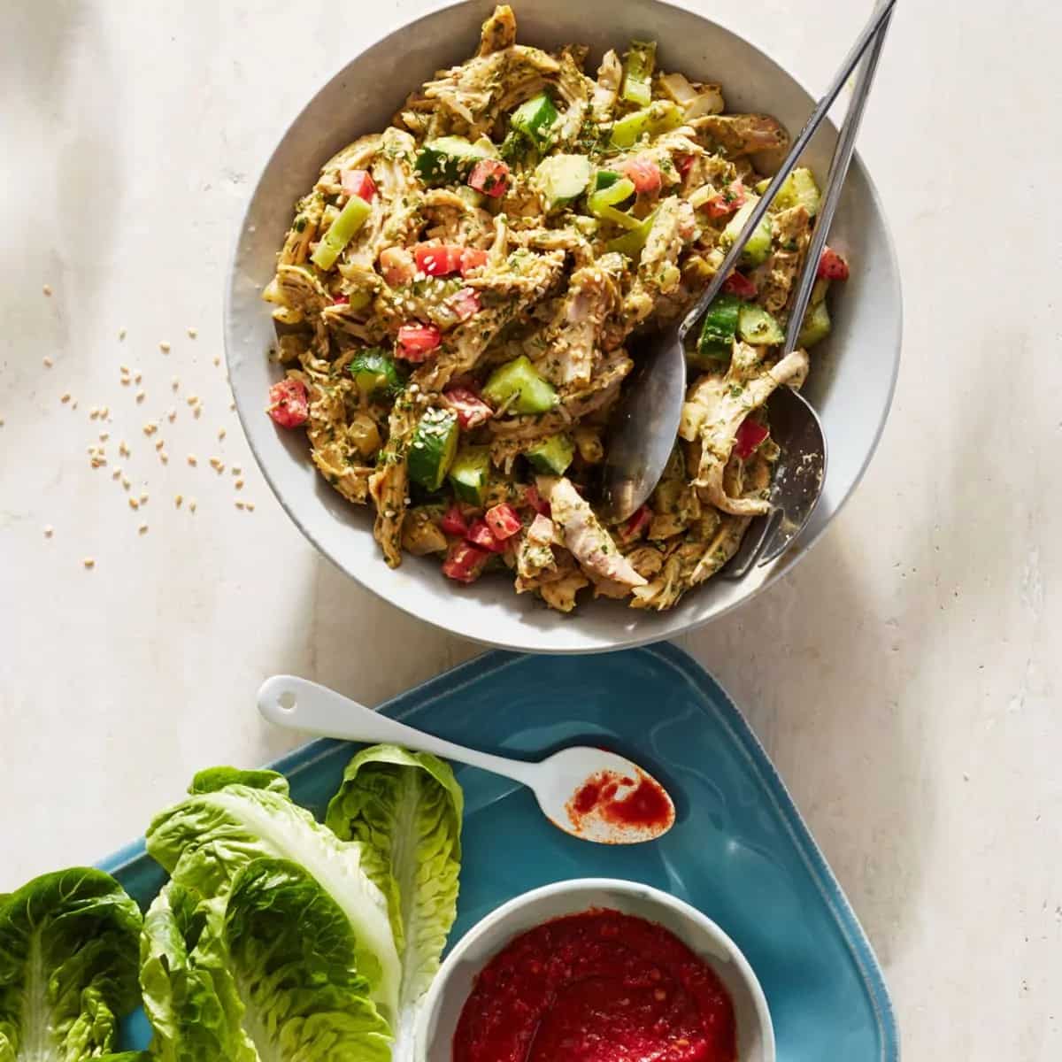 How to make Tahini & Za'atar Chicken Salad Recipe