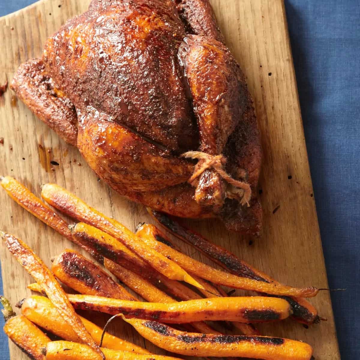 How to make Roasted Moroccan Chicken With Carrots Recipe