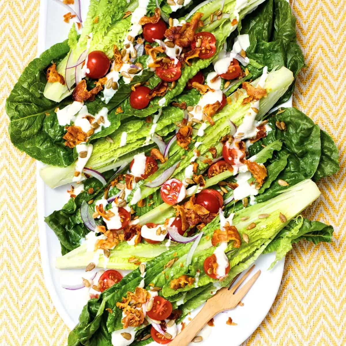 How to make Romaine Wedge Salad With Hearts Of Palm Dressing Recipe