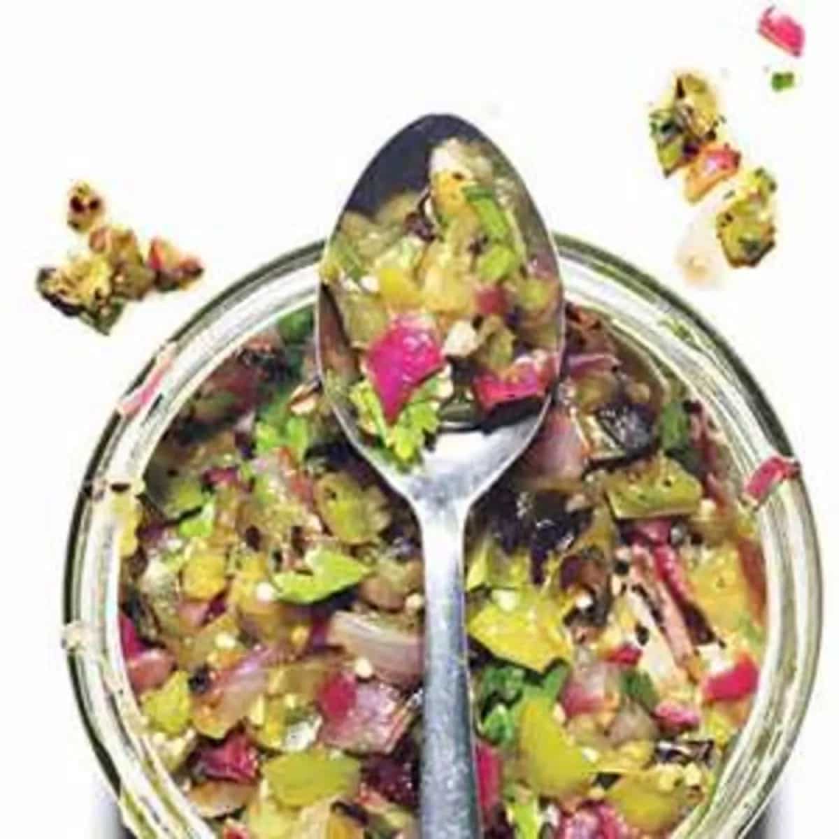 How to make Smoky Tomatillo Relish Recipe