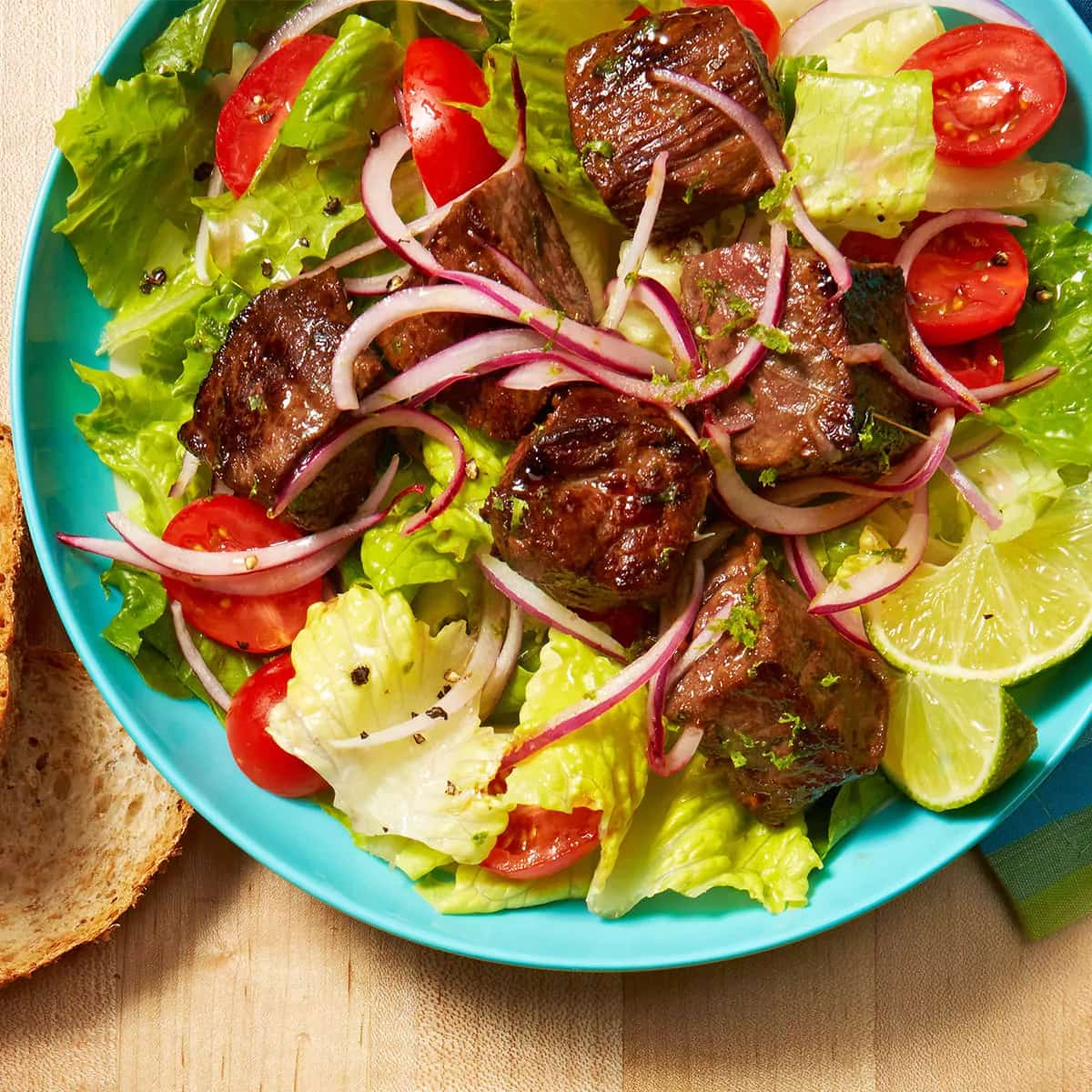 How to make Soy-honey Steak Salad Recipe