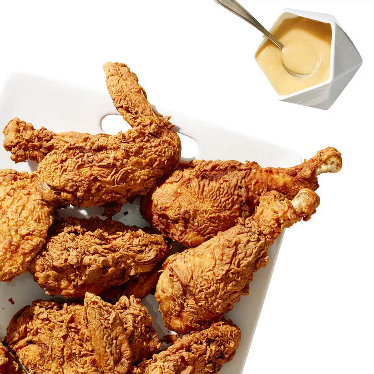 How to make Spicy Fried Turkey With Hot Honey Gravy Recipe