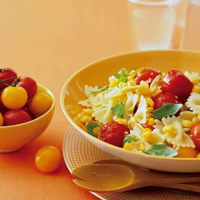 Summer Corn And Tomato Pasta