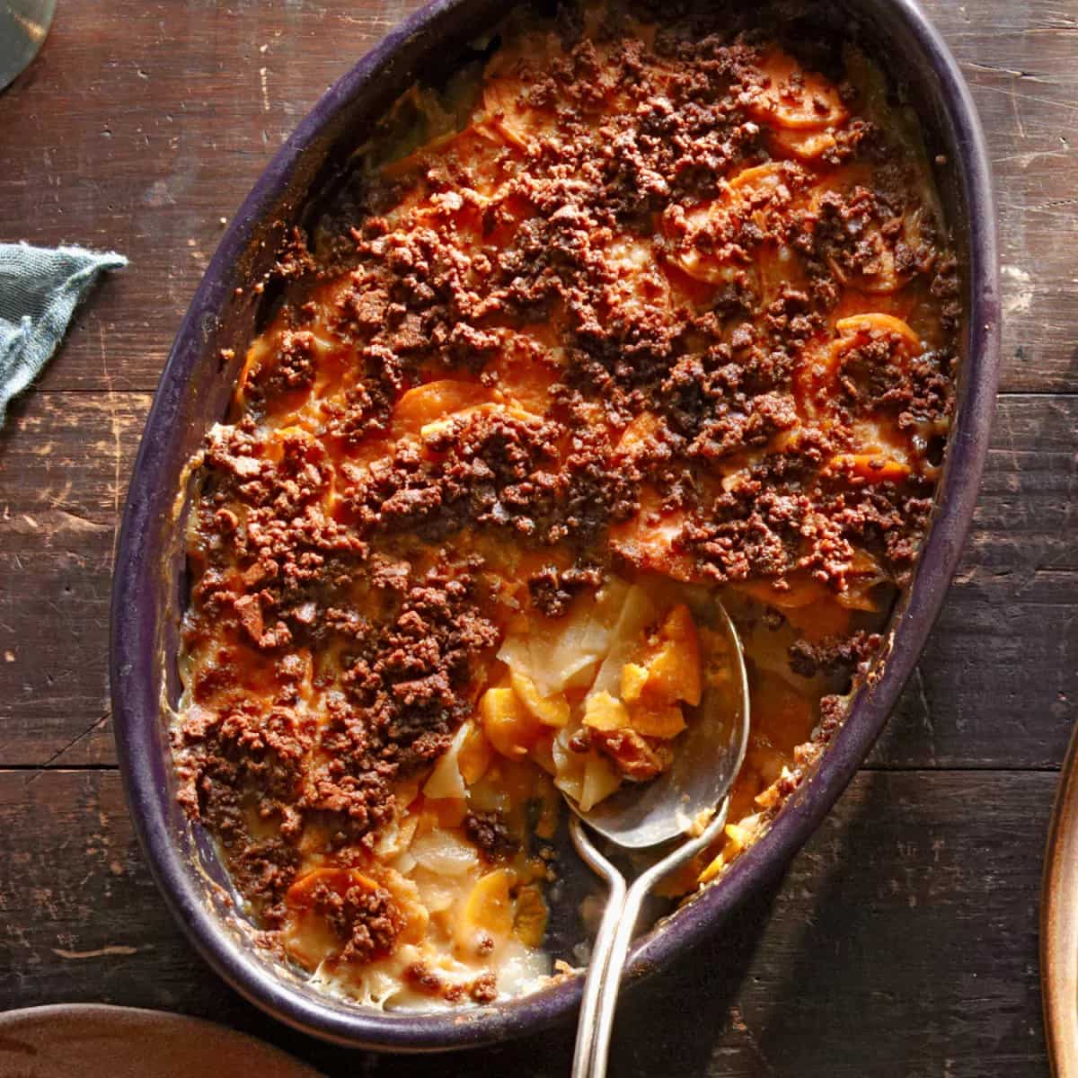 How to make Sweet Potato & Apple Gratin Recipe