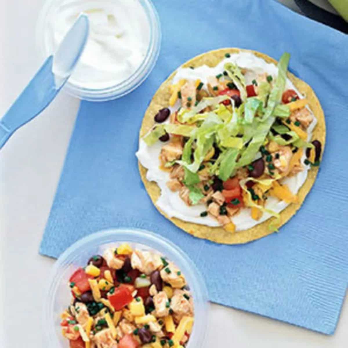 How to make Turkey And Black Bean Tostadas Recipe