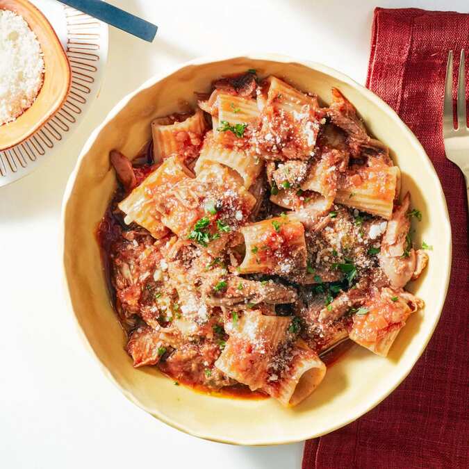 Thanksgiving Leftovers Turkey Or Chicken & Porcini Ragu