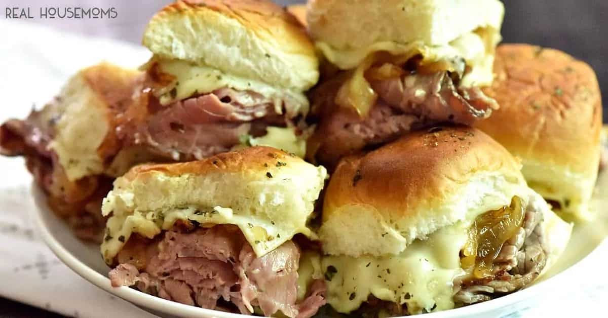 How to make Roast Beef Horseradish Cheese Baked Sliders Recipe