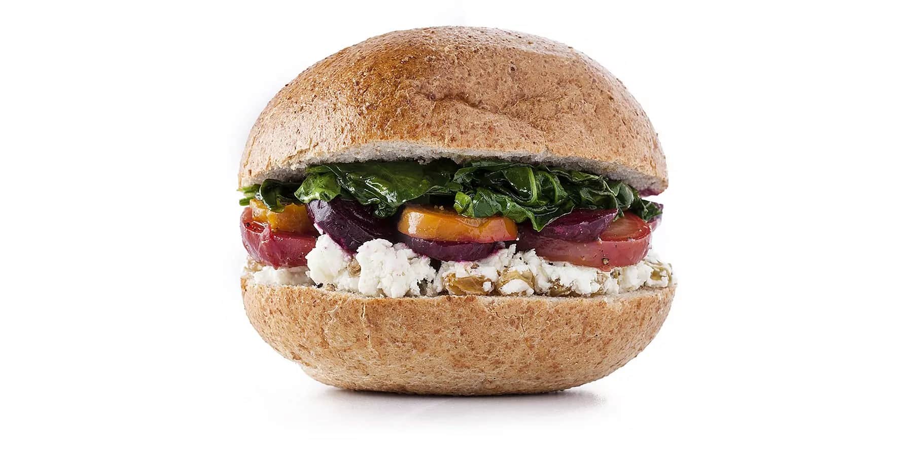 How to make Beets, Spinach, And Goat Cheese Sandwich Recipe