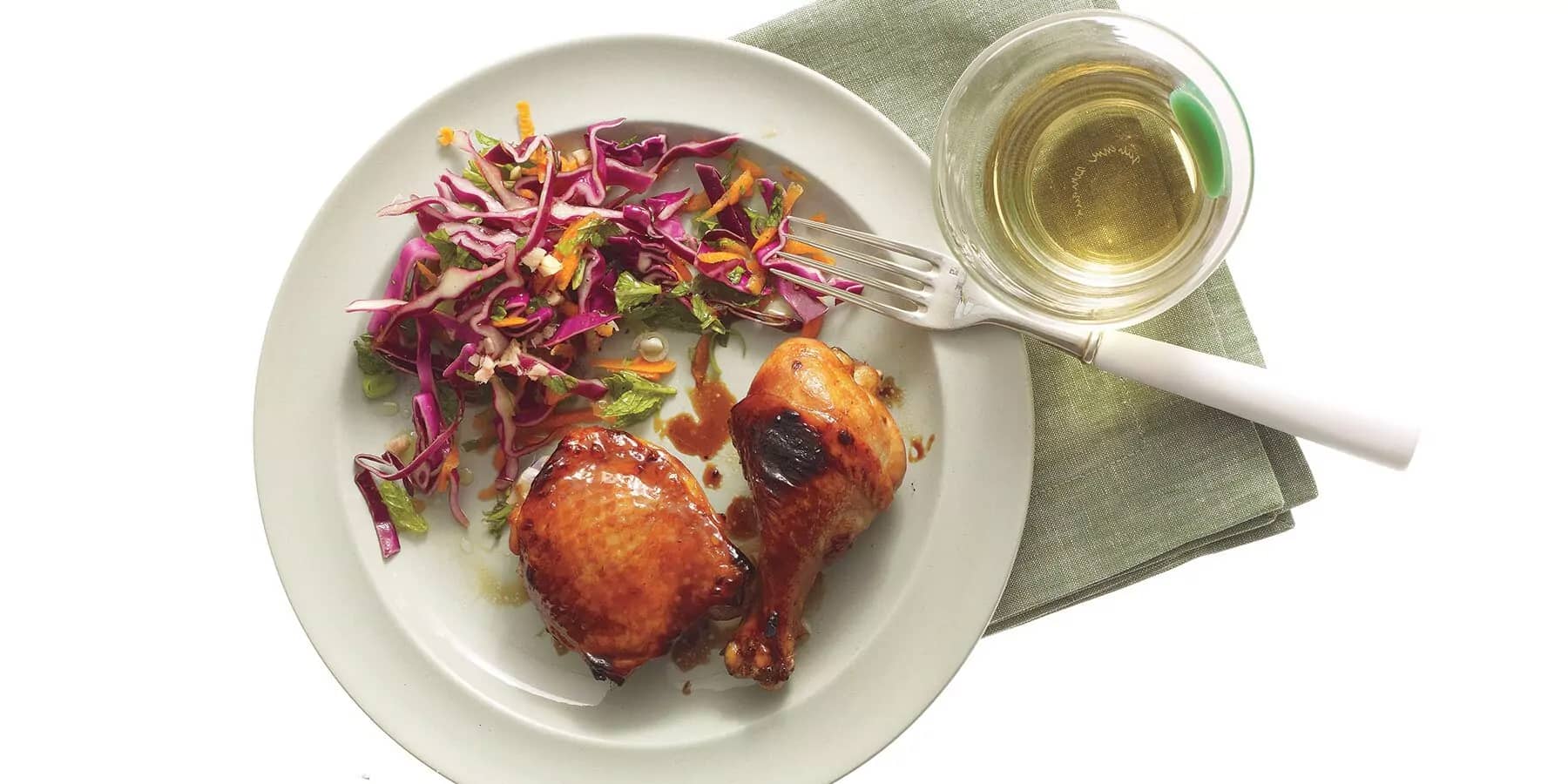 How to make Lime And Soyglazed Chicken With Cabbage Slaw Recipe