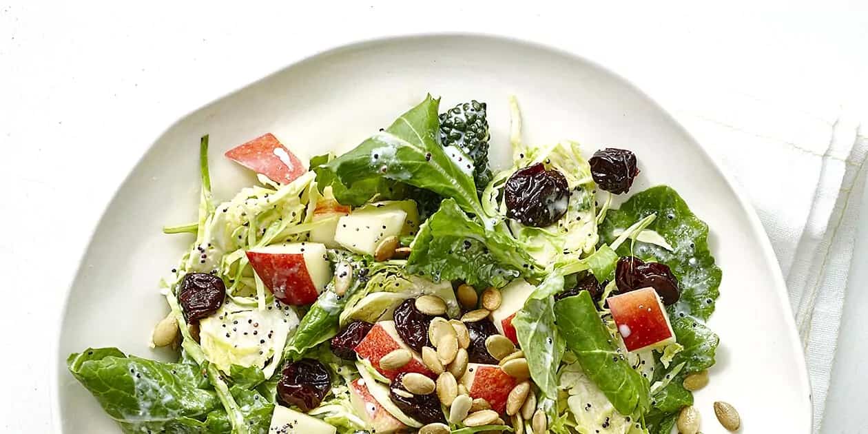 How to make Shaved Brussels Sprouts And Kale Salad With Poppyseed