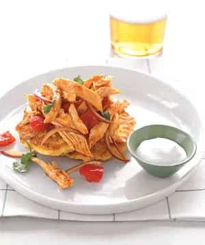 How to make Smoky Chicken Corn Cakes Recipe