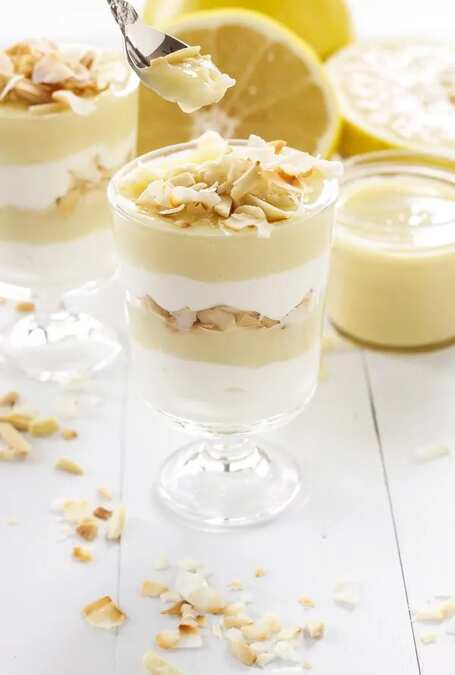 Grapefruit Curd and Honeyed Yogurt Parfaits