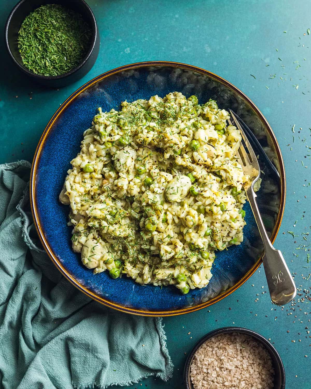 How to make Broad Bean, Courgette And Pea Risotto Recipe