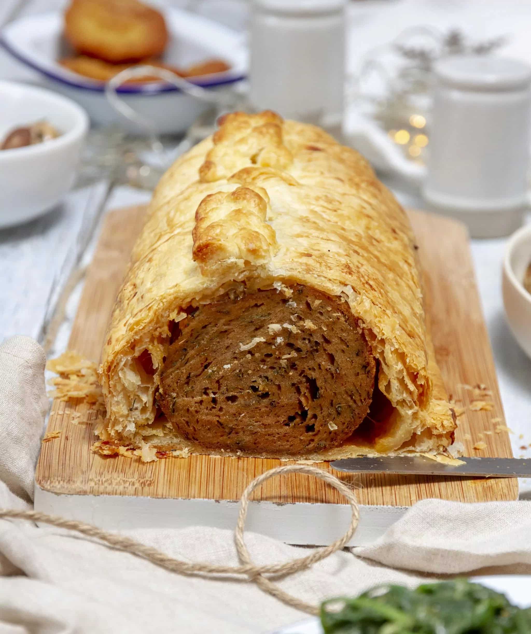 How to make Festive Vegan Seitan Wellington Recipe