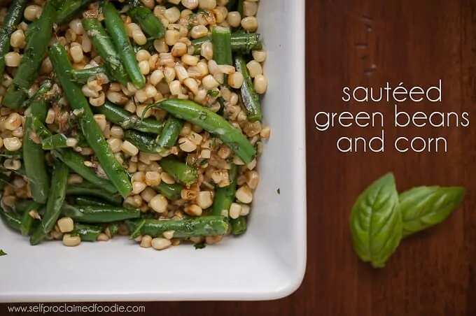 Sauteed Green Beans and Corn