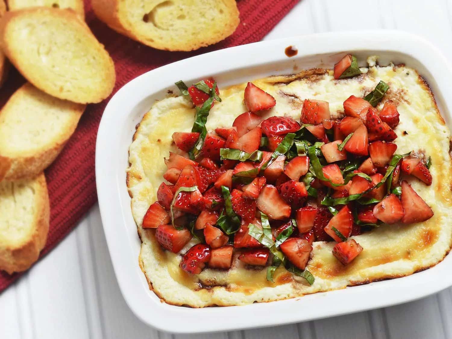 How to make Balsamic-strawberry Baked Goat Cheese Dip Recipe