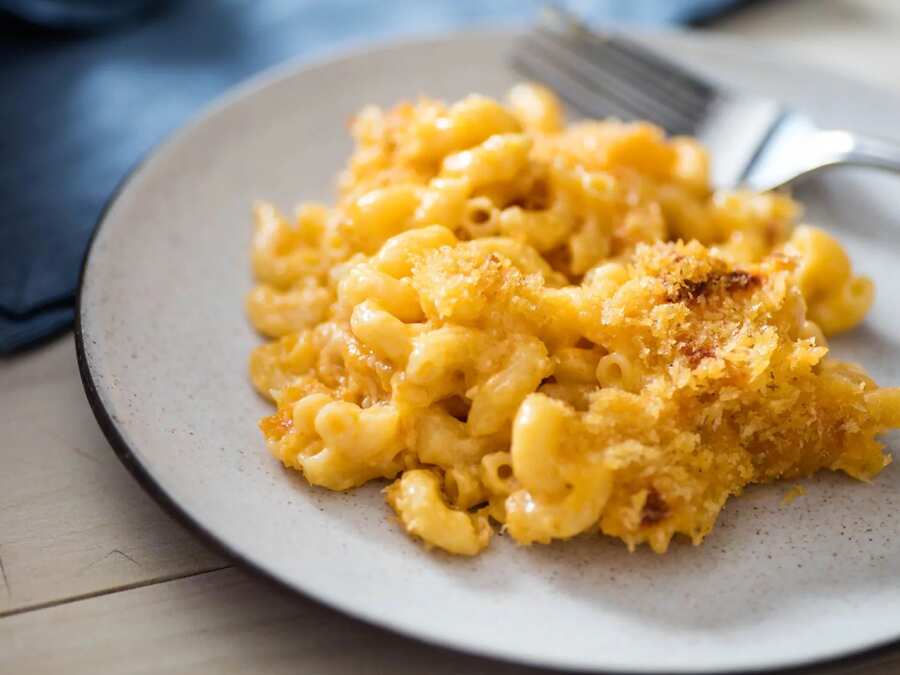 Classic Baked Macaroni And Cheese Casserole With Cheddar And Gruyere
