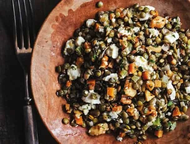 How to make French Lentil Salad With Goat Cheese And Walnuts Recipe