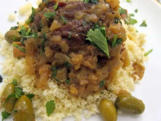 How to make Moroccan Lamb Tagine With Turmeric, Onions, And Olives Recipe